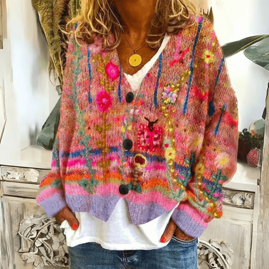 Dame Ultra-Blød Kashmir Strik Cardigan