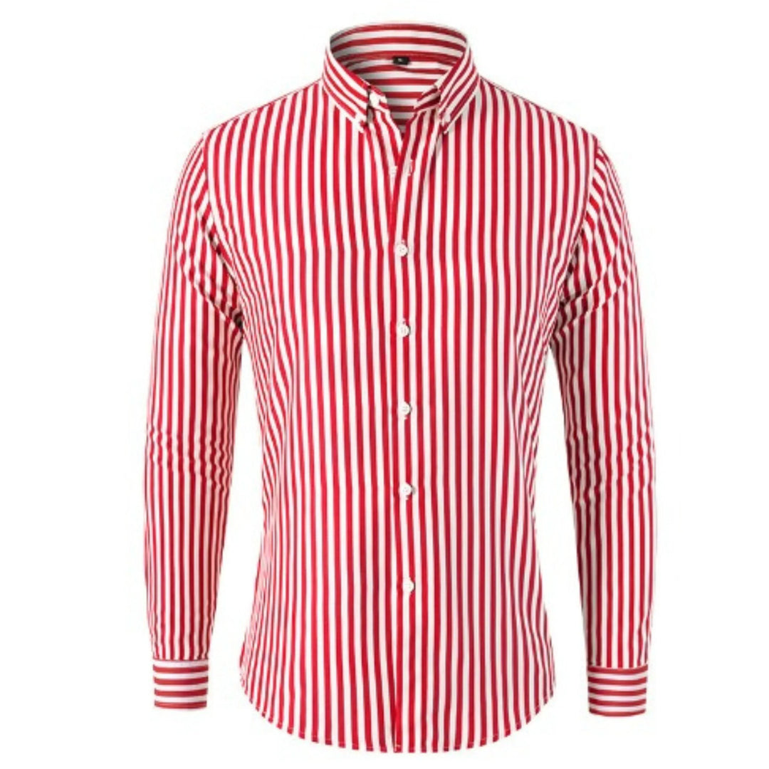 Chemise Tissée Rayée pour Homme | Style Estival Décontracté Chic