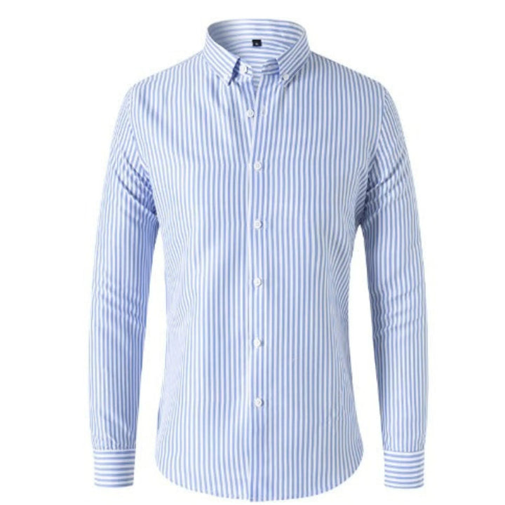 Chemise Tissée Rayée pour Homme | Style Estival Décontracté Chic