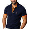 Pull polo classique pour homme | Coupe décontractée manches courtes haut informel