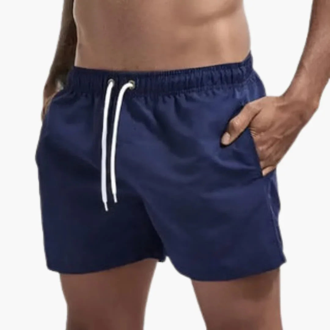 Herre Hurtigtørrende Badeshorts | 13 Farver Elastisk Talje