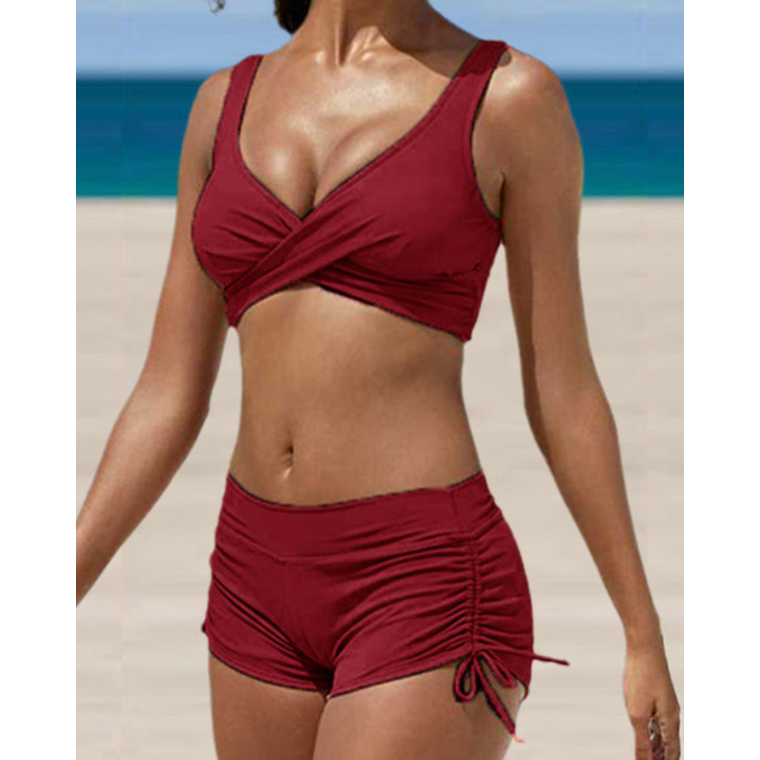 Dámská bikiny s vysokým pasem | Tvarující, nastavitelné ramínka
