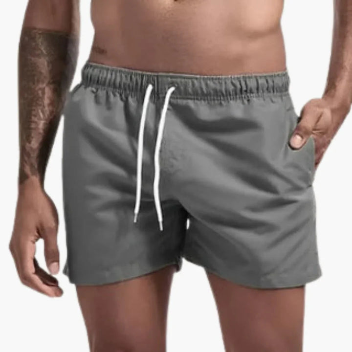 Herre Hurtigtørrende Badeshorts | 13 Farver Elastisk Talje