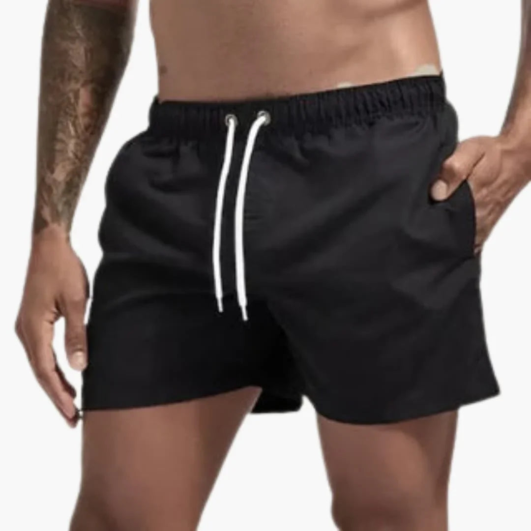 Herre Hurtigtørrende Badeshorts | 13 Farver Elastisk Talje