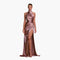 Robe de soirée style satin pour femme | Robe maxi élégante de gala