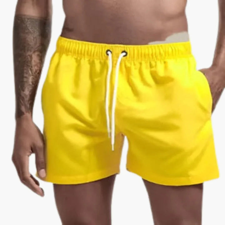 Herre Hurtigtørrende Badeshorts | 13 Farver Elastisk Talje