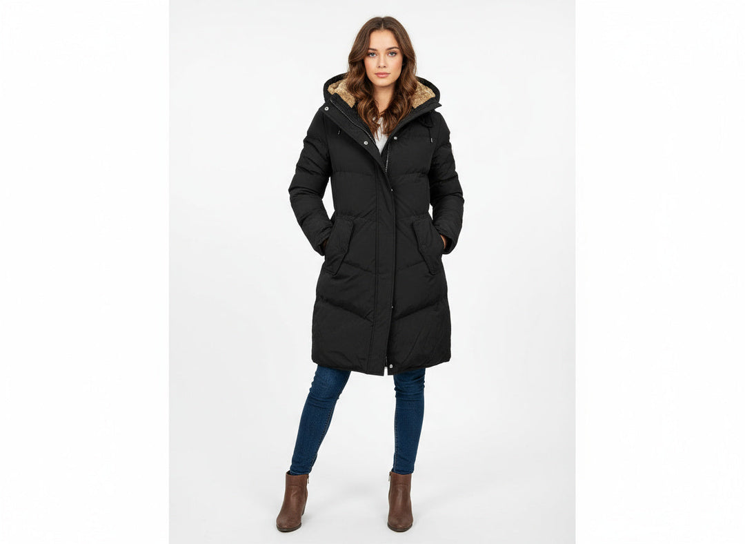 Veste isolée pour femme | Manteau d'hiver avec finitions élégantes