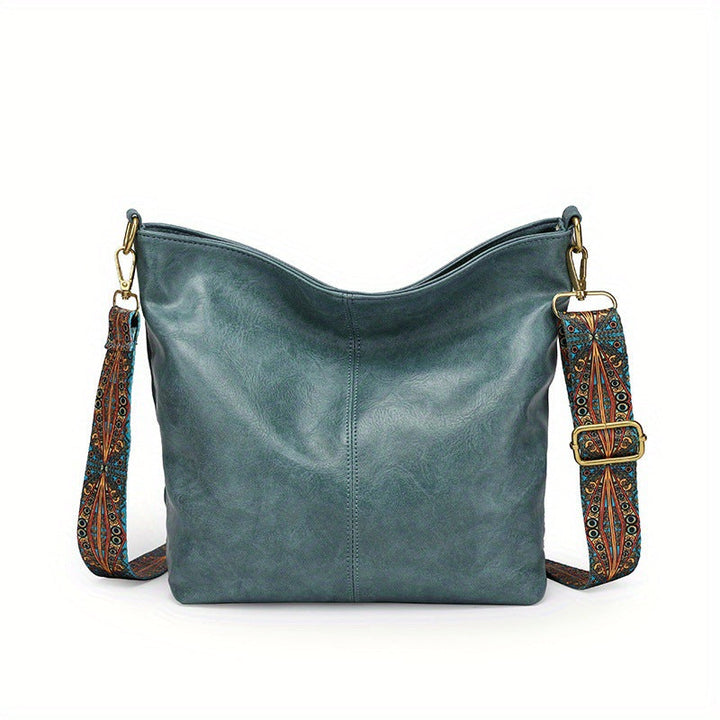 Dámská kabelka hobo s velkou kapacitou | Kožený styl každodenní taška