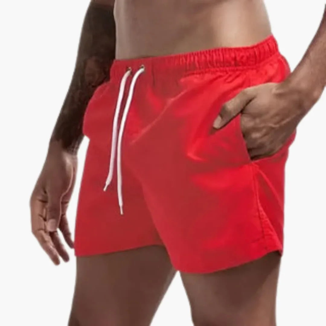 Herre Hurtigtørrende Badeshorts | 13 Farver Elastisk Talje