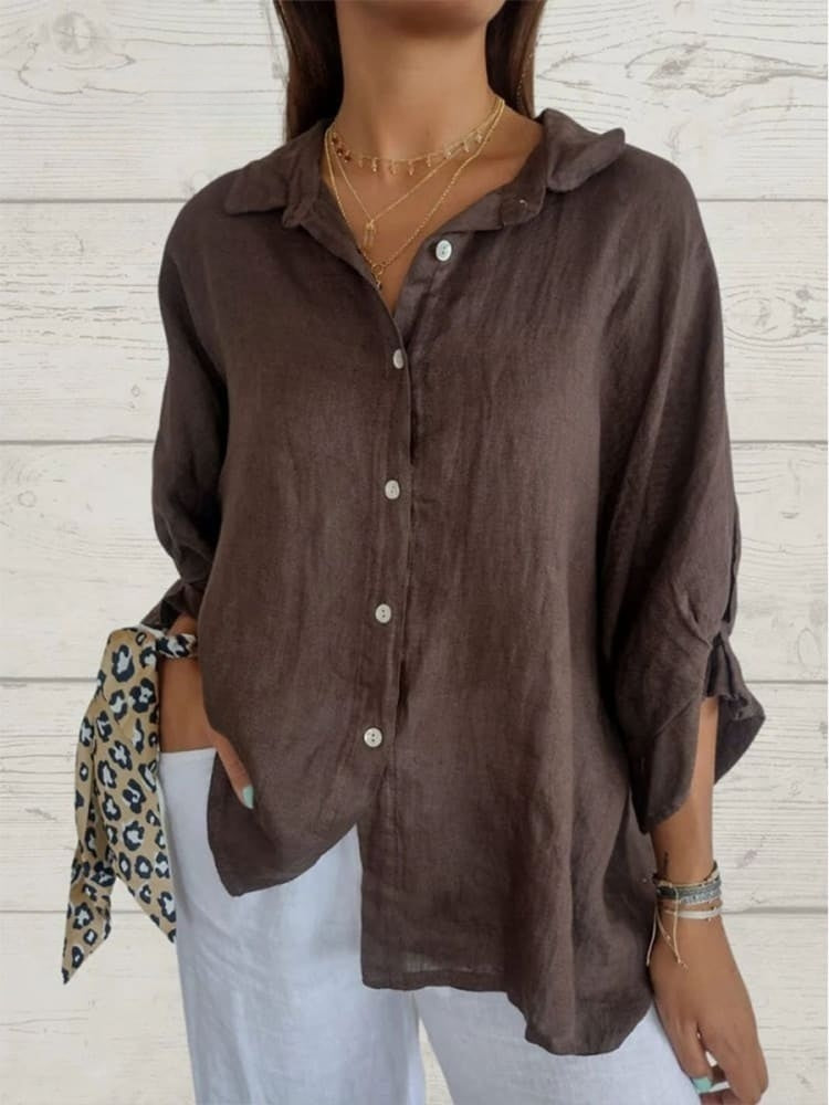 Navira | Stylish Linen Blouse for Women