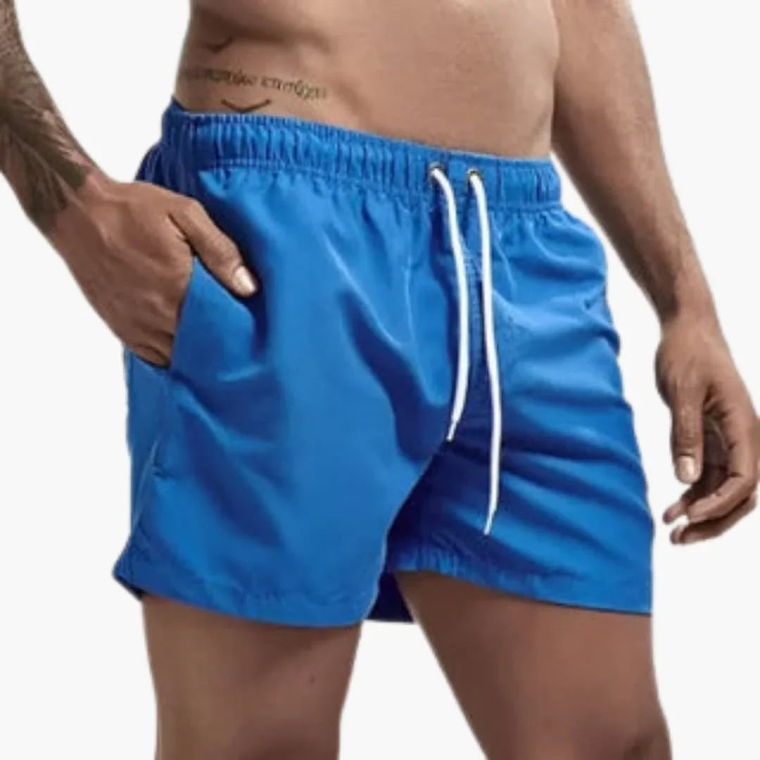 Herre Hurtigtørrende Badeshorts | 13 Farver Elastisk Talje