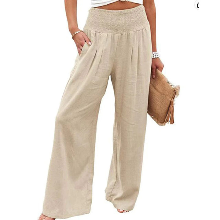 Grazia | Pantalons d'Été Taille Haute à Pattes Larges Pour Femmes