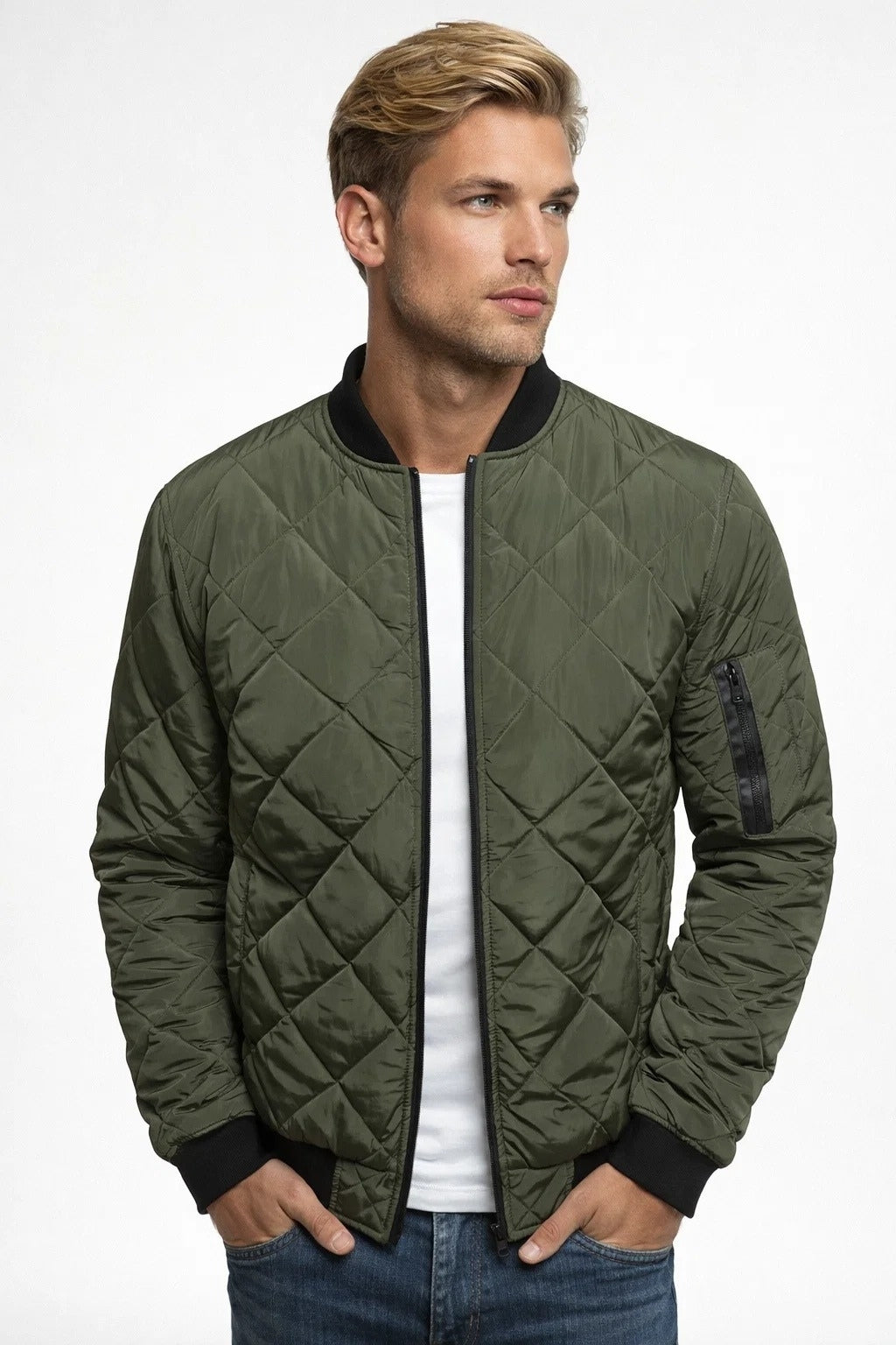Blouson aviateur matelassé urbain pour homme