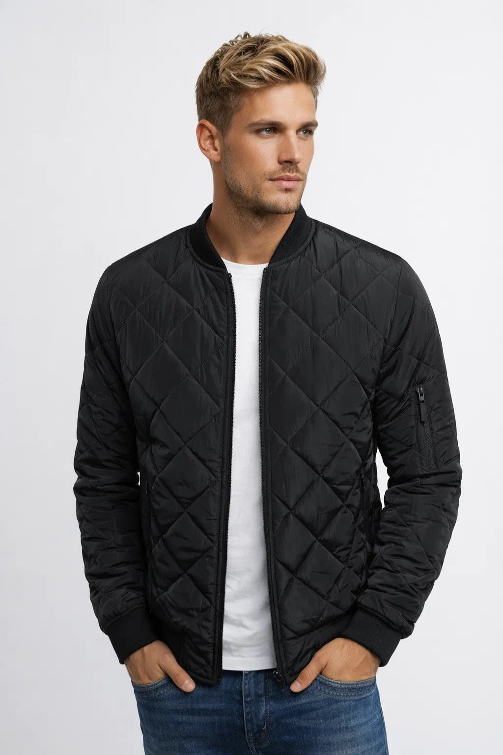 Blouson aviateur matelassé urbain pour homme
