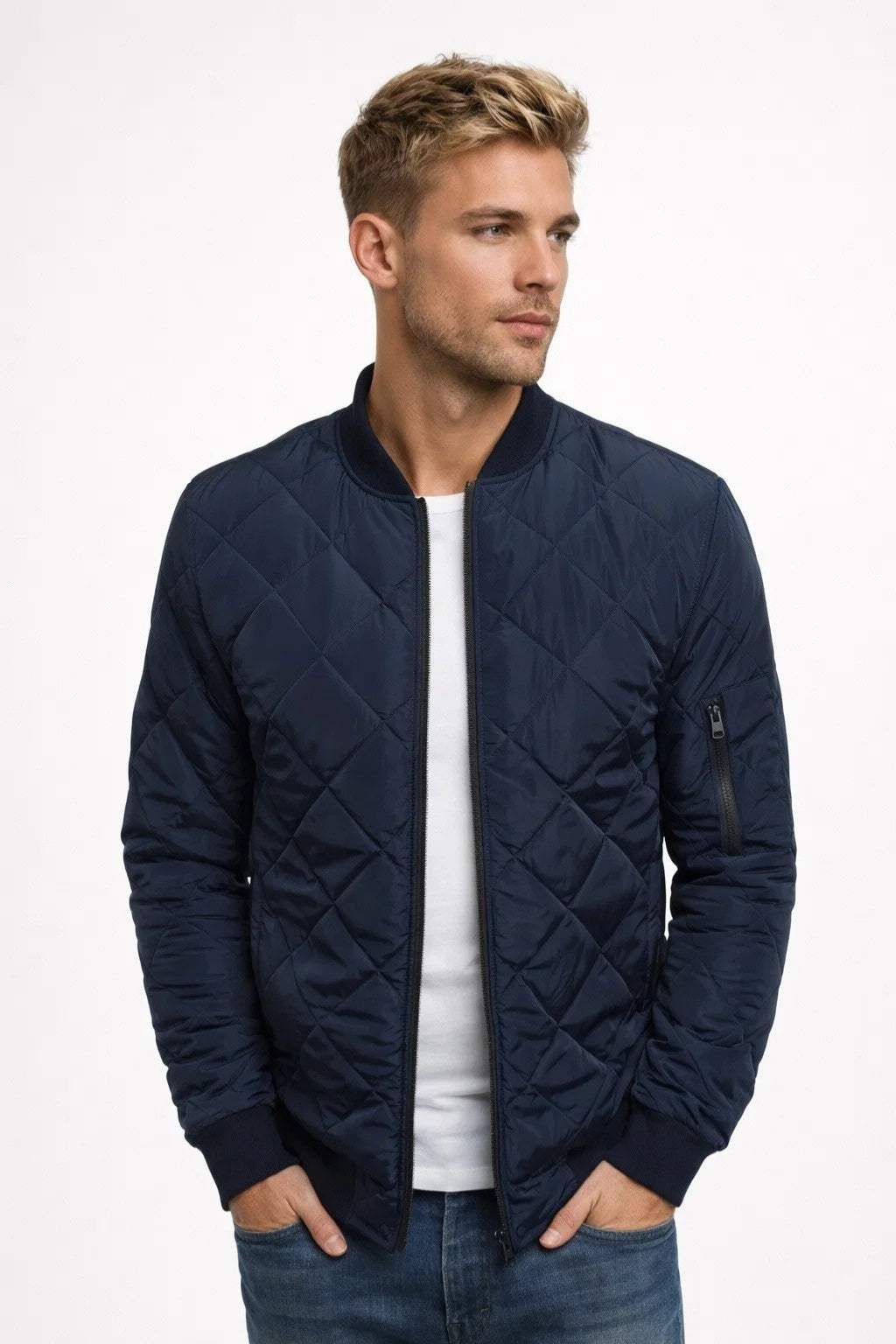 Blouson aviateur matelassé urbain pour homme
