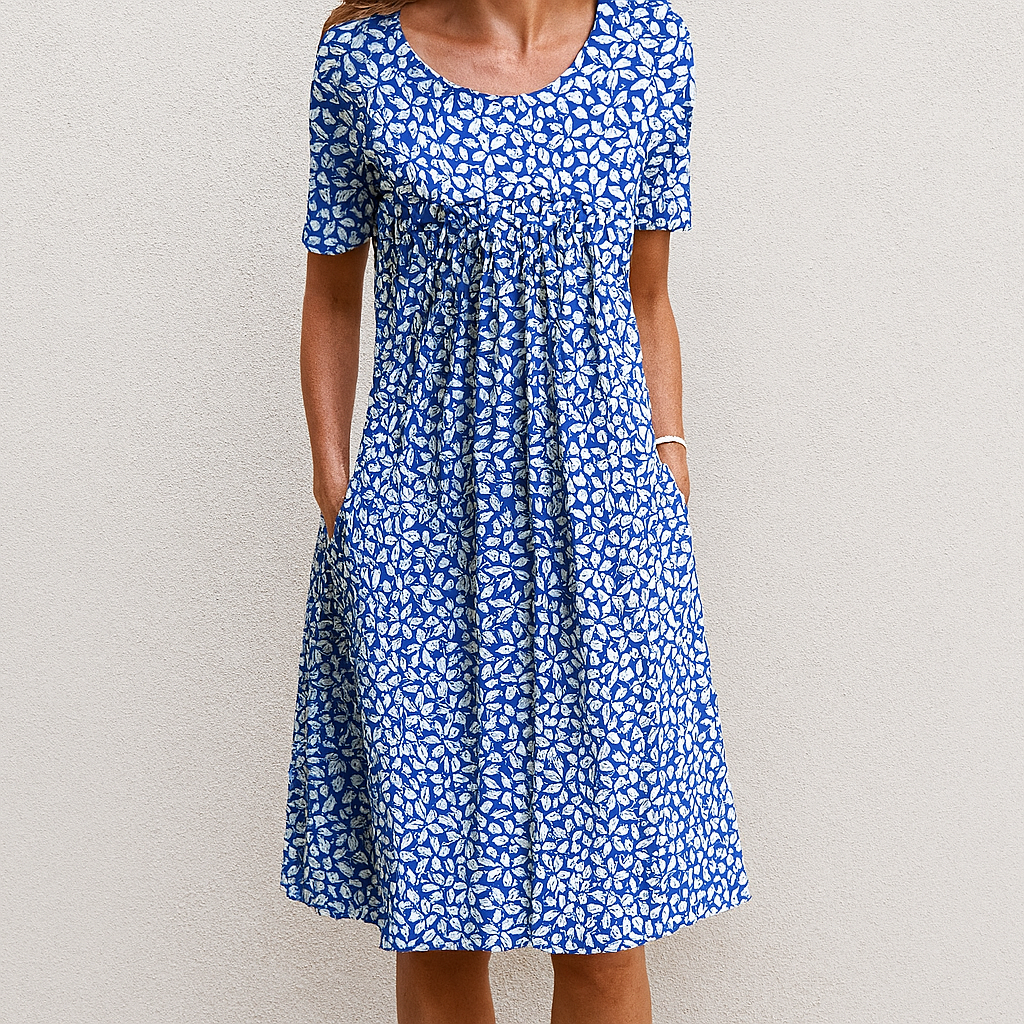 Ladies' Flower Ruffle Summer Dress | Vintage Style