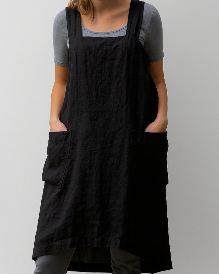 Robe d'été style tablier femme | Poches Coupe décontractée