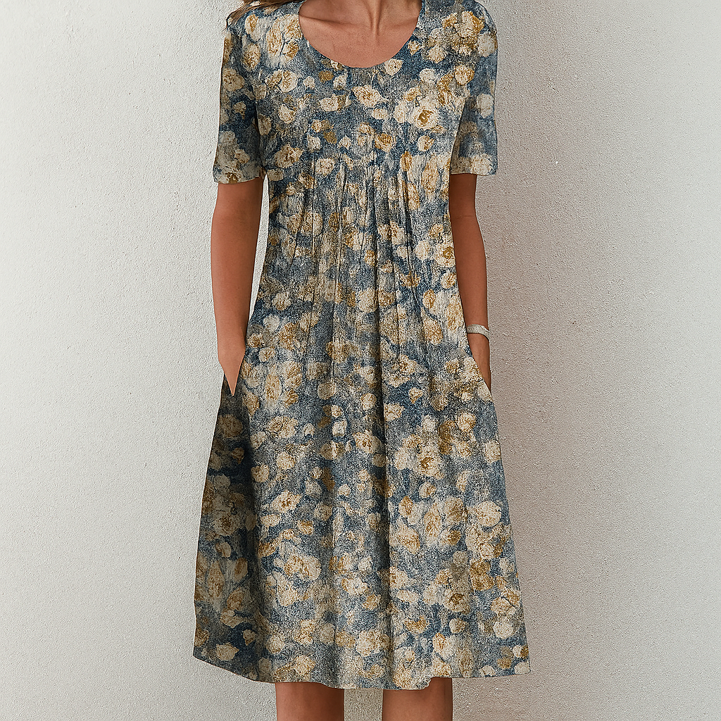 Ladies' Flower Ruffle Summer Dress | Vintage Style