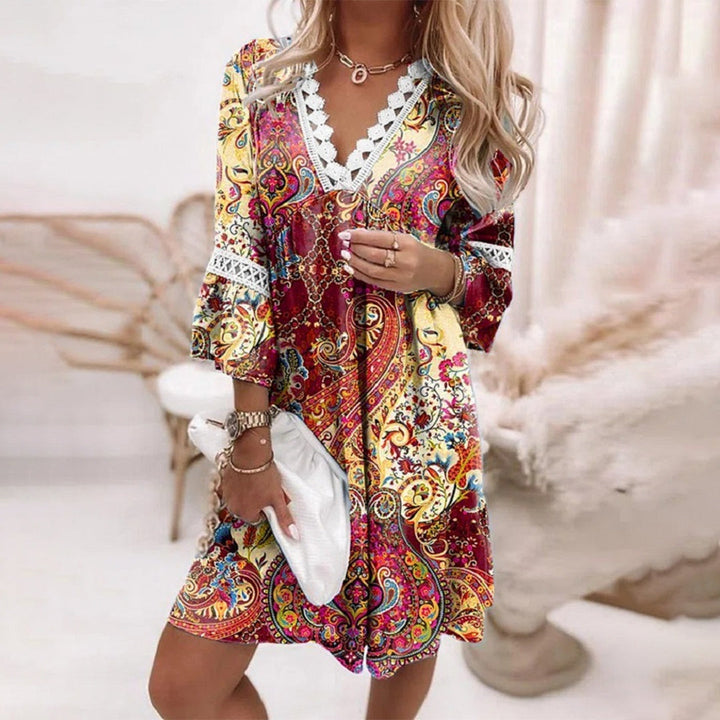 Robe d'été bohème pour femme | Détails en crochet