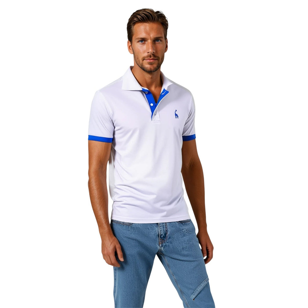 Pull polo classique pour homme | Coupe décontractée manches courtes haut informel