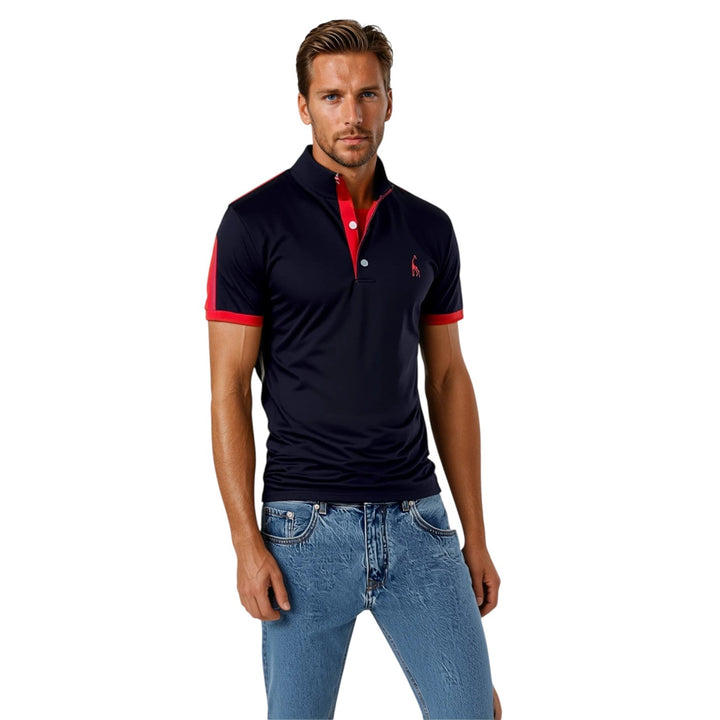 Pull polo classique pour homme | Coupe décontractée manches courtes haut informel