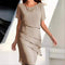 Robe midi en chiffon pour femme | Vêtements de luxe pour occasions