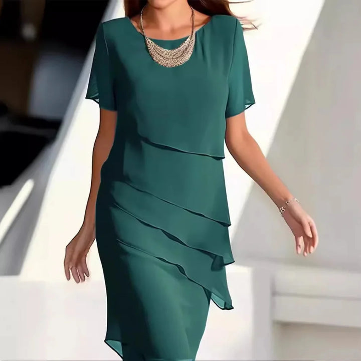 Robe midi en chiffon pour femme | Vêtements de luxe pour occasions