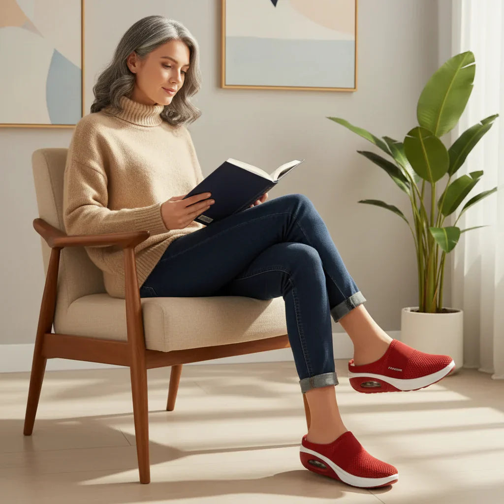 Dame Ortopædiske Slip-On Sandaler | Svangstøtte Indlægssål