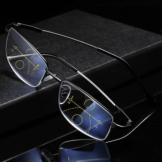 Lunettes de Lecture Progressives Multifocales | Filtre Lumière Bleue Fatigue Oculaire