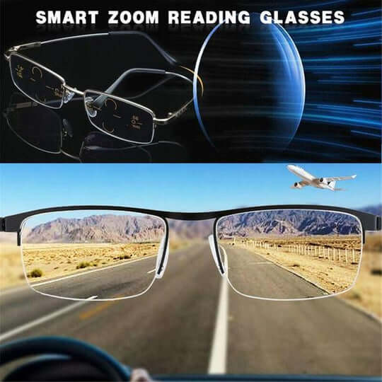 Lunettes de Lecture Progressives Multifocales | Filtre Lumière Bleue Fatigue Oculaire
