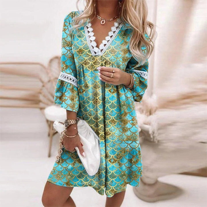 Robe d'été bohème pour femme | Détails en crochet