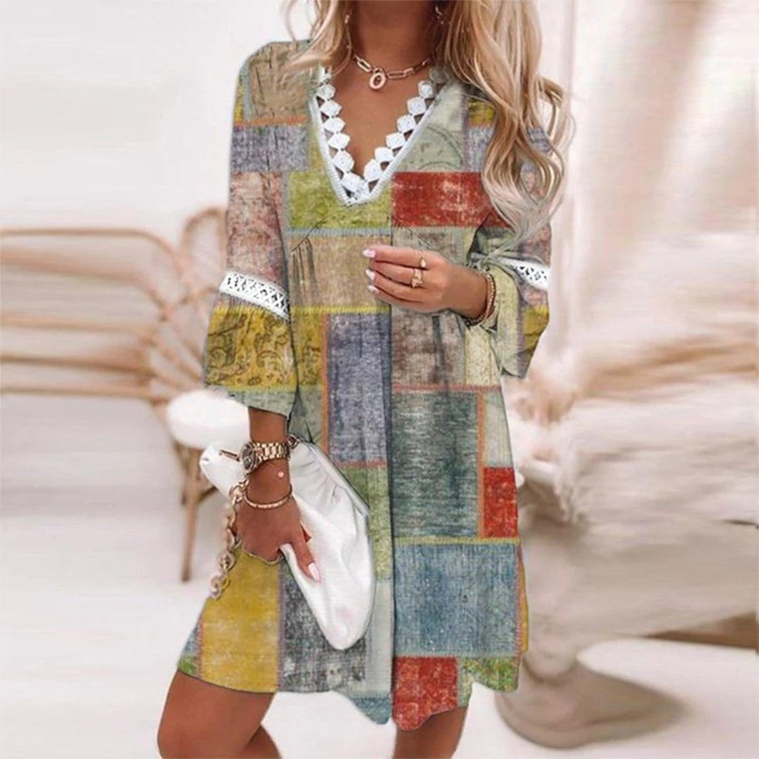 Robe d'été bohème pour femme | Détails en crochet