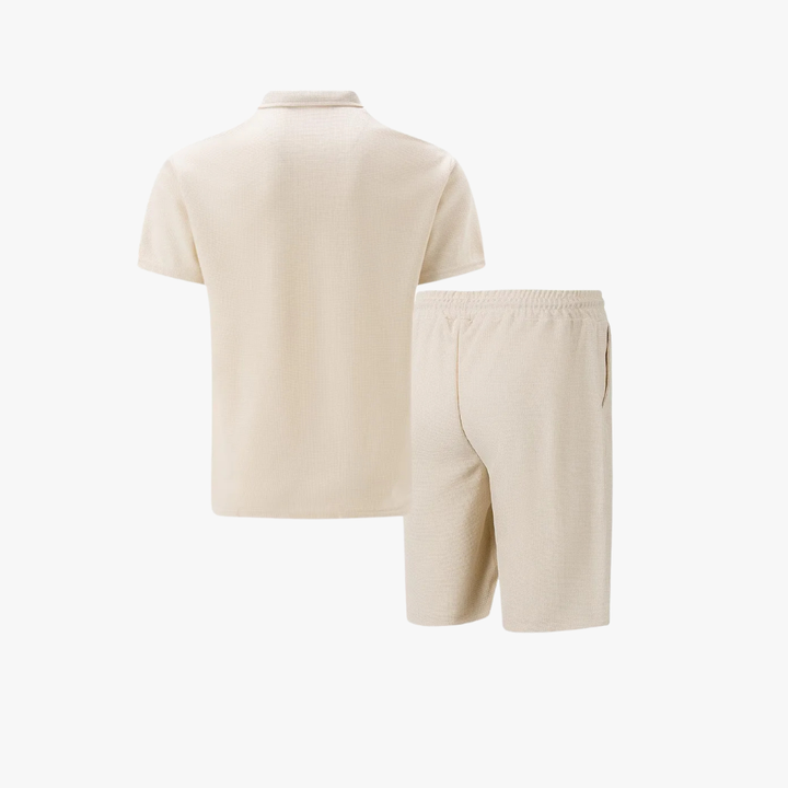Pánský polo set na zip | Koordinované letní šortky