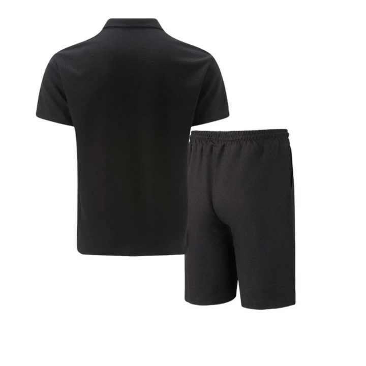 Pánský polo set na zip | Koordinované letní šortky
