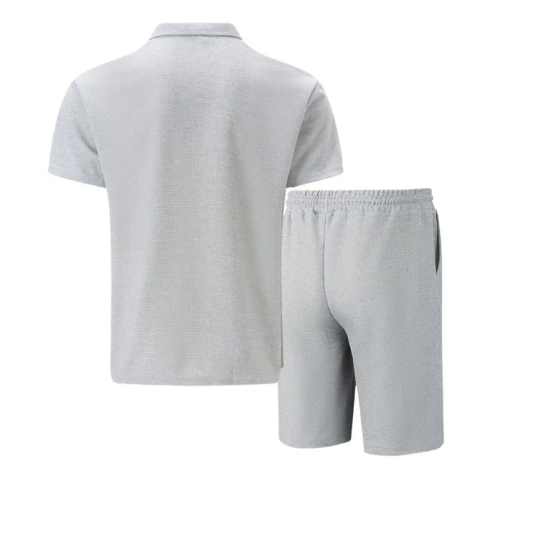 Pánský polo set na zip | Koordinované letní šortky