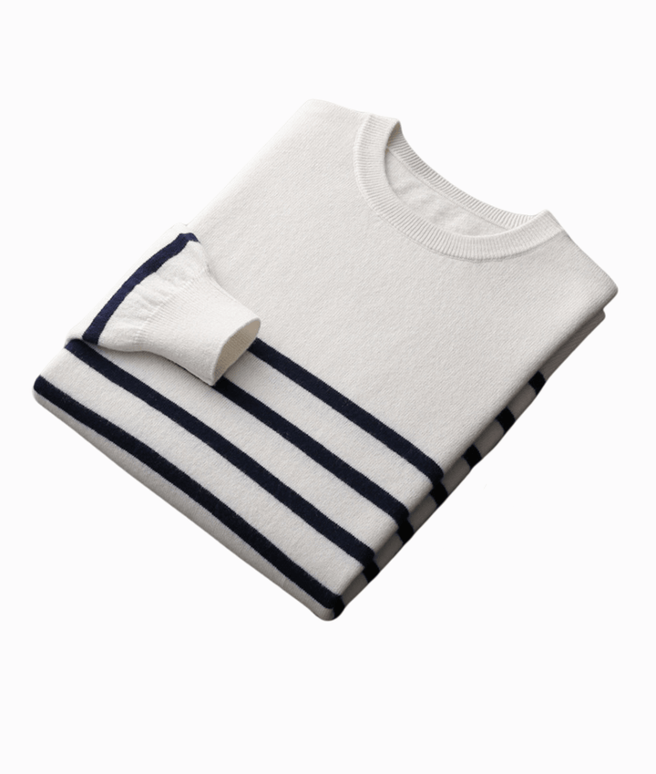 Stribet Pánský Svetr s Posádkou