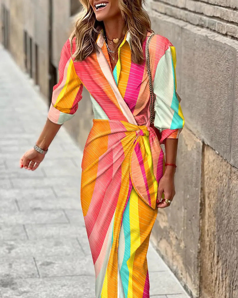 Robe d'été pour femme | Détail col