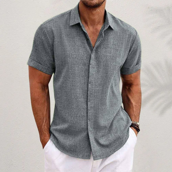 Chemise homme décontractée style lin | Indispensable été décontracté
