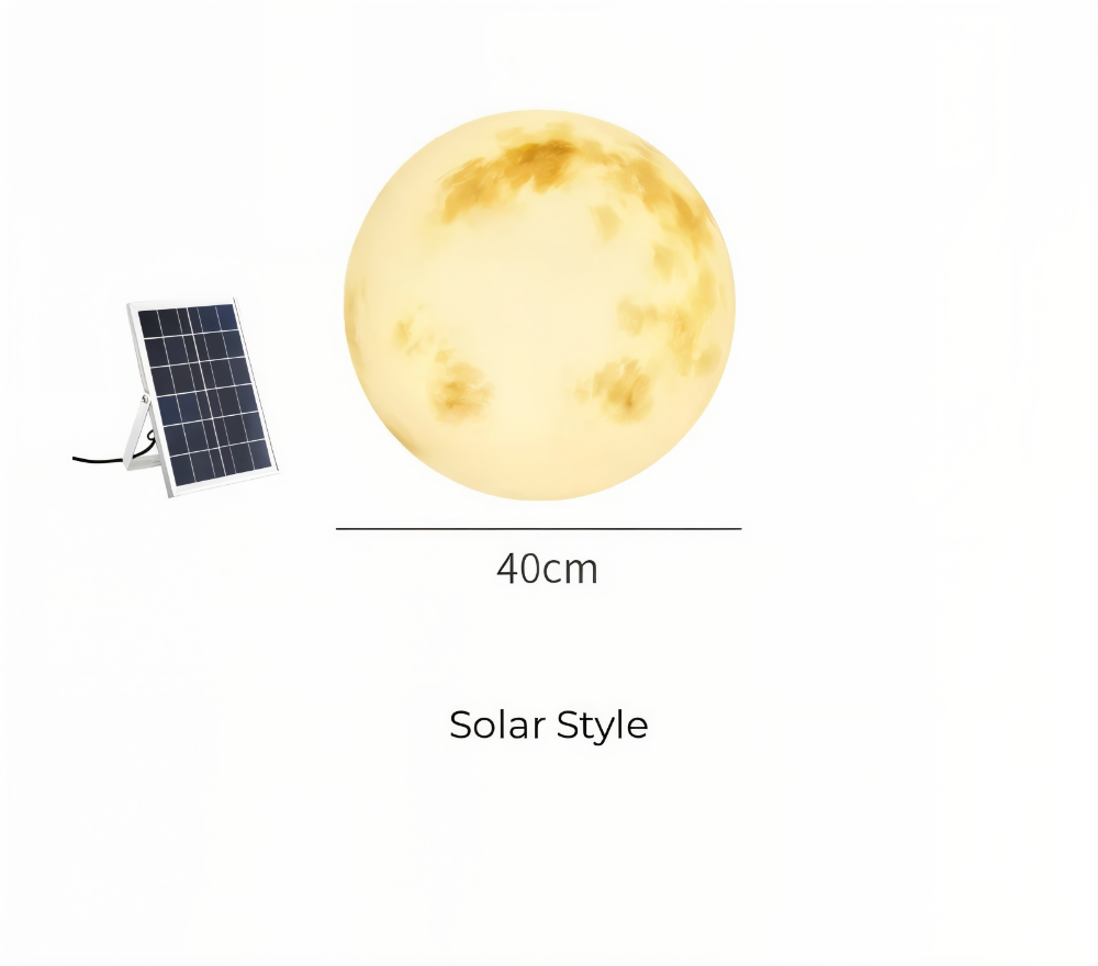 Solar Garden Moonlight | Outdoor Moon Lamp