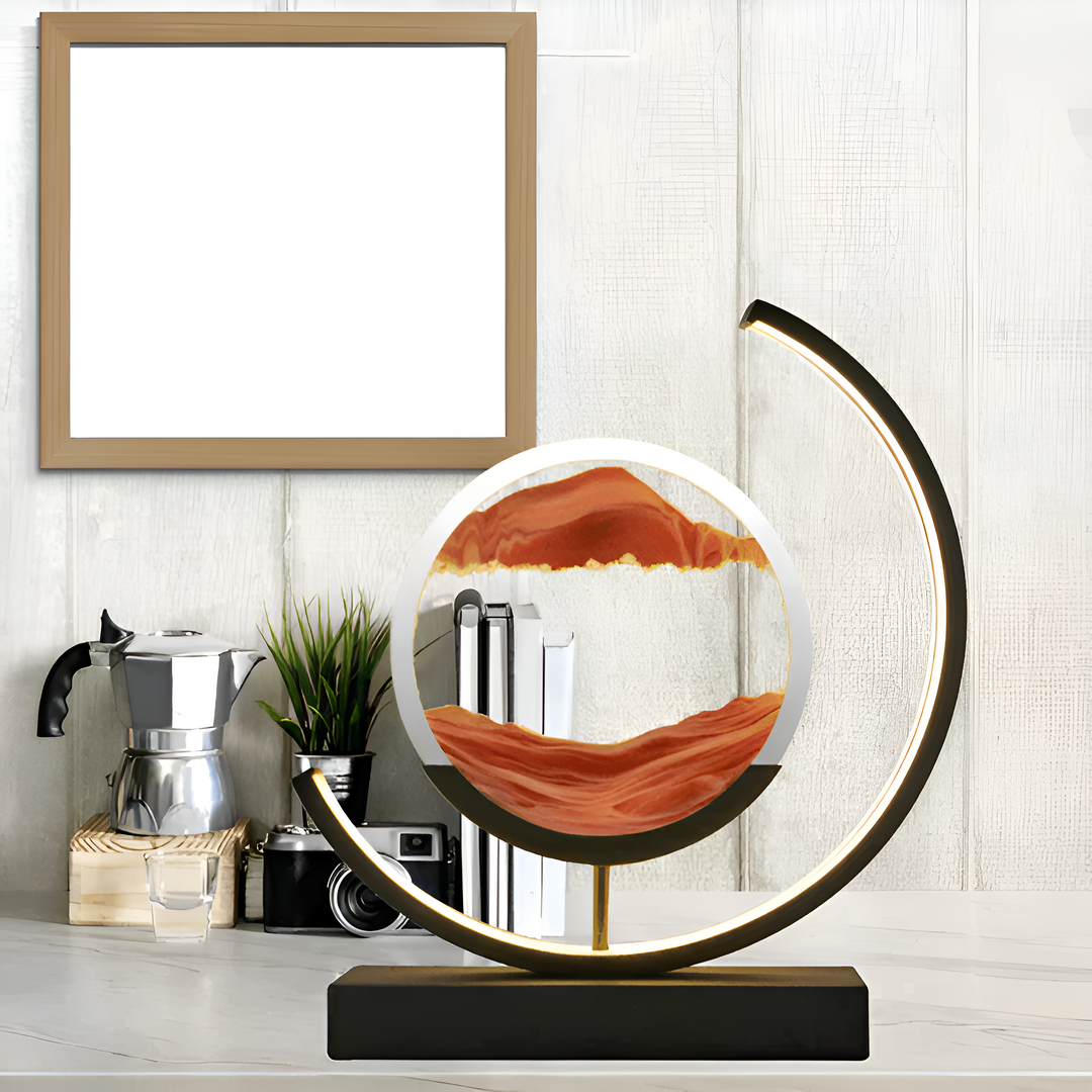 Lampe d'Art Sable Lumineux Déplacé