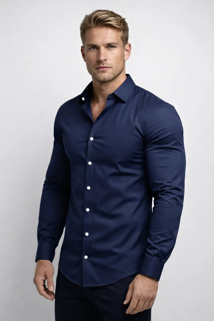 Chemise décontractée sur mesure toutes saisons pour homme