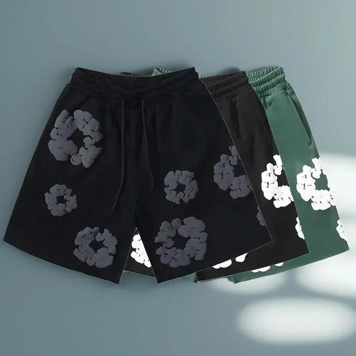 Unisex Flower Shorts Pants