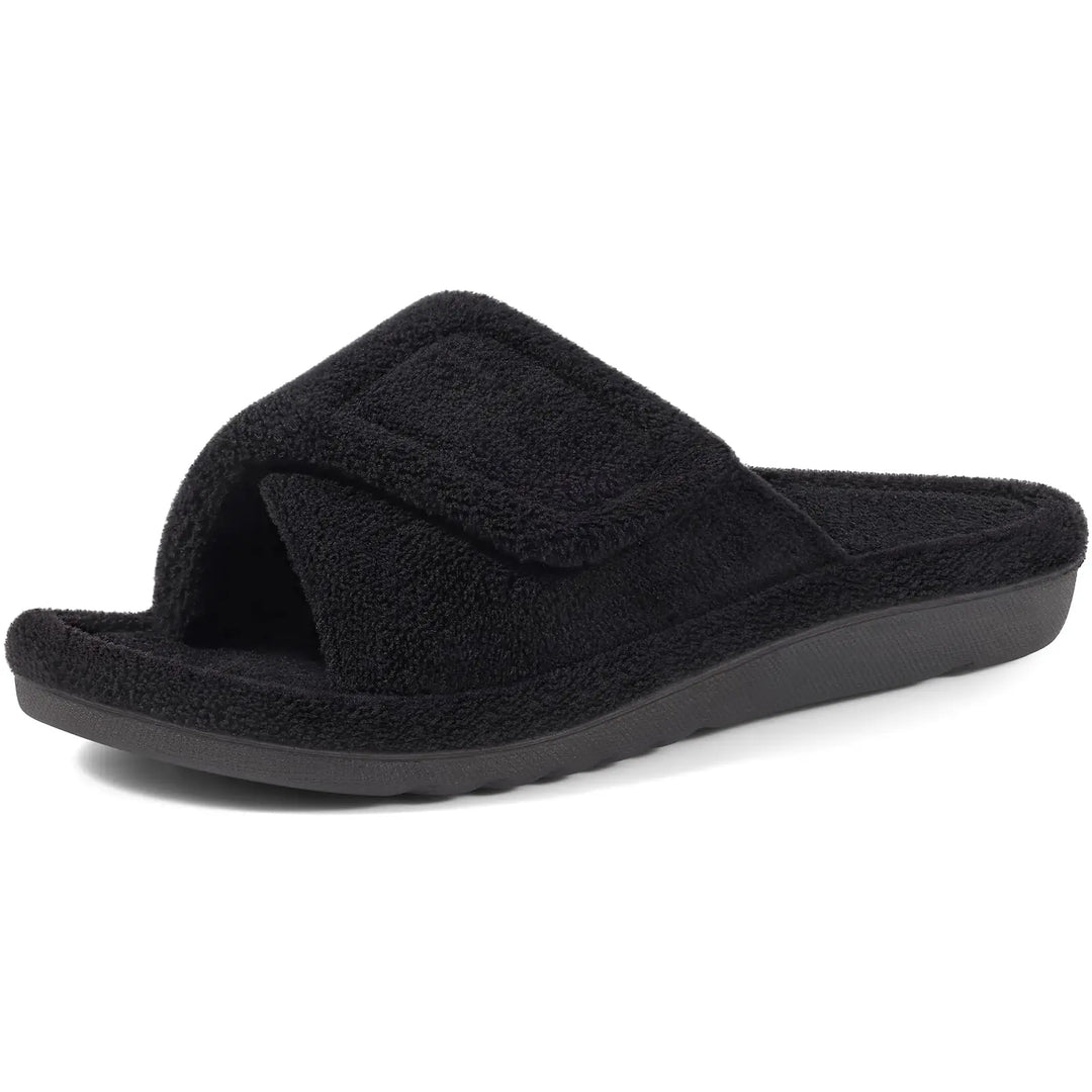 Chaussons orthopédiques pour la maison | Velcro réglable coupe large