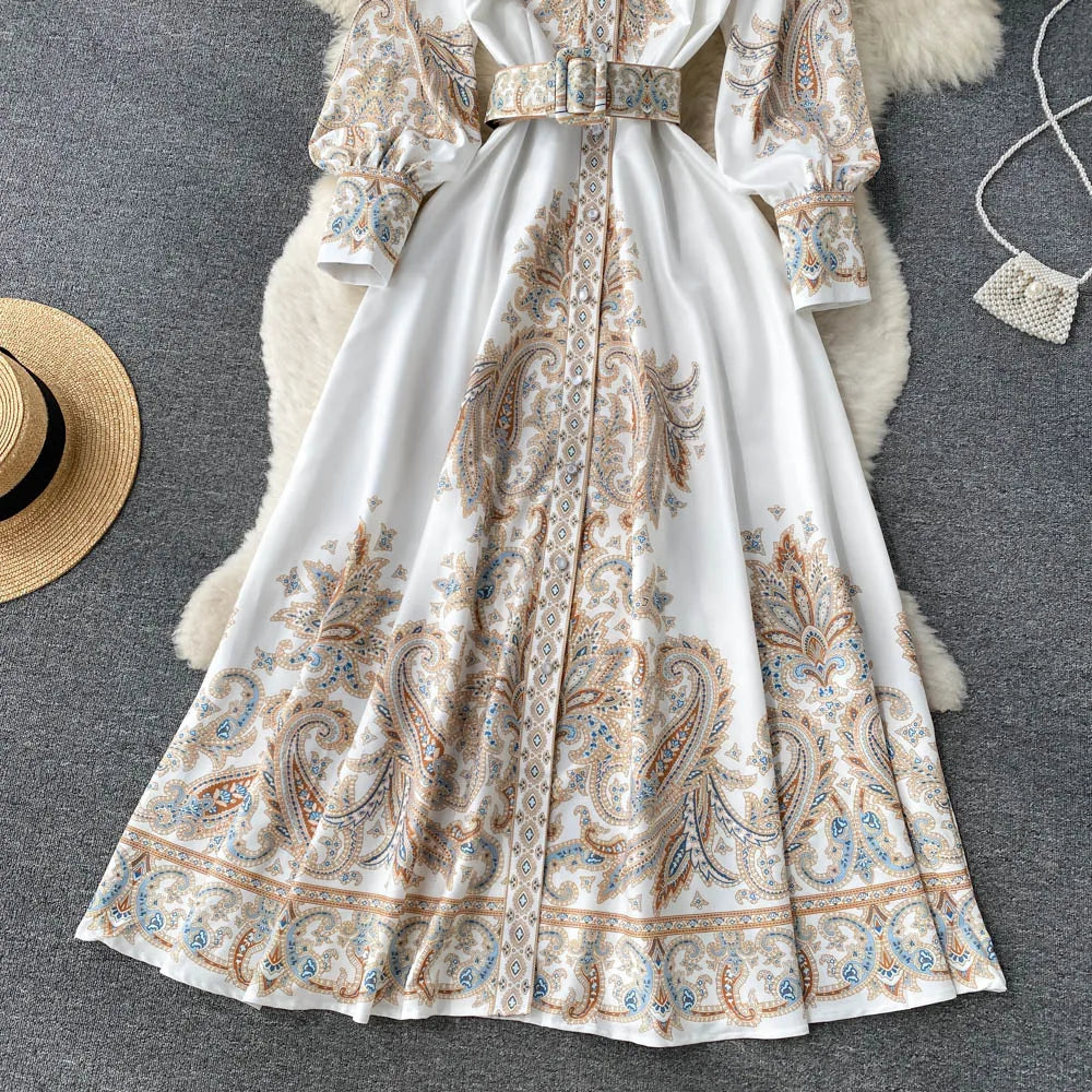 Aribella| Robe à ligne A fleurie