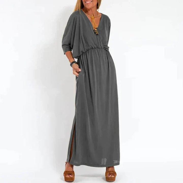 Sienna | Robe Taille Haute Élégante avec Fente Latérale