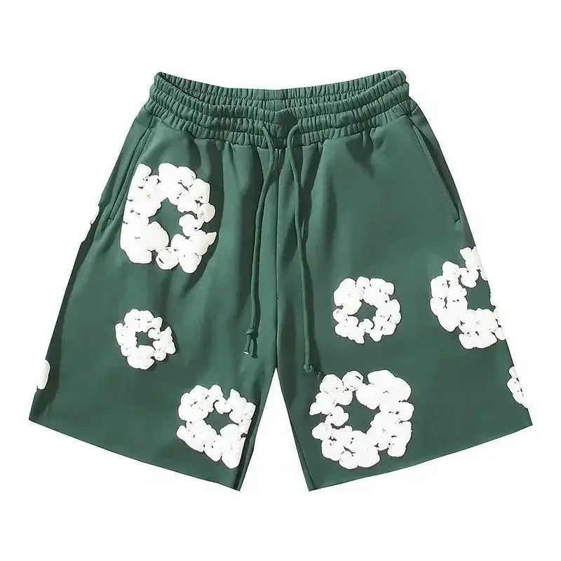 Unisex Flower Shorts Pants