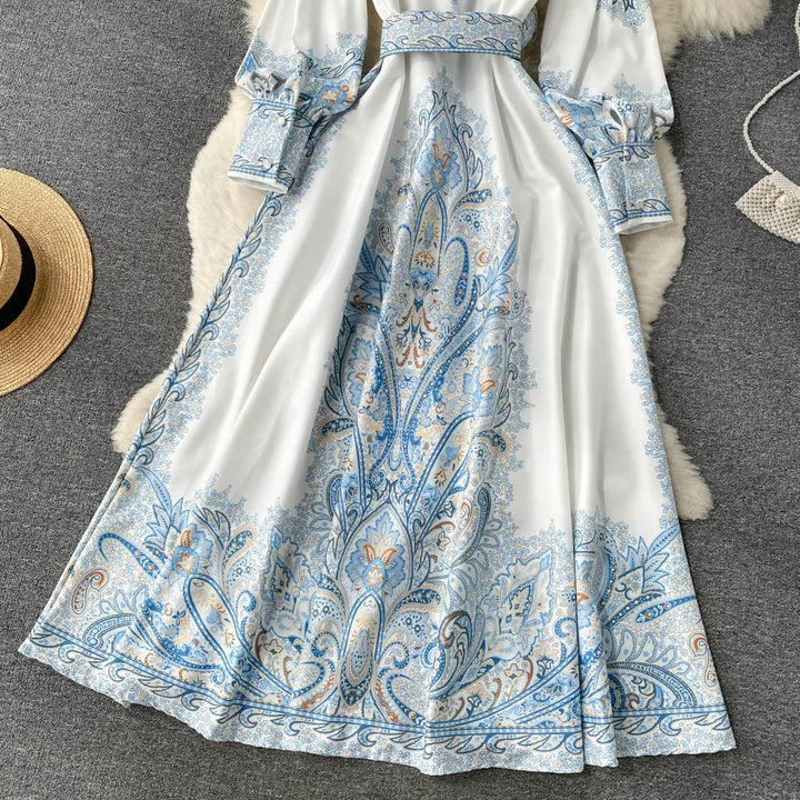 Aribella| Robe à ligne A fleurie