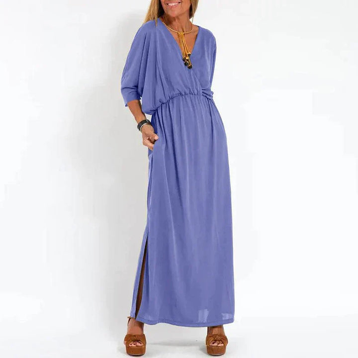 Sienna | Robe Taille Haute Élégante avec Fente Latérale