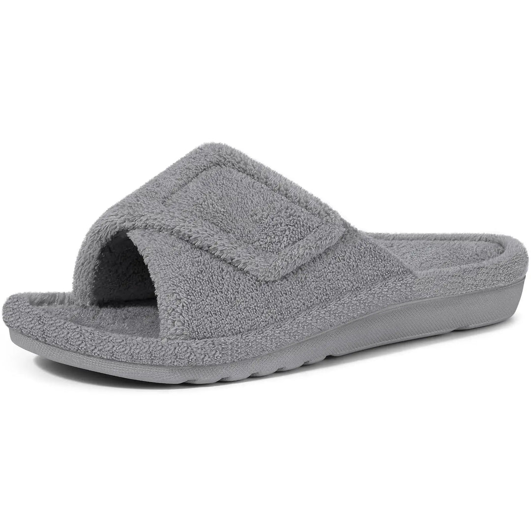 Chaussons orthopédiques pour la maison | Velcro réglable coupe large