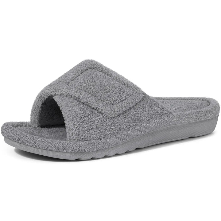 Chaussons orthopédiques pour la maison | Velcro réglable coupe large